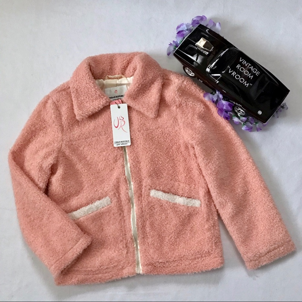 Urban Republic NWT Faux Fur Jacket Girls Various - Picture 1 of 10